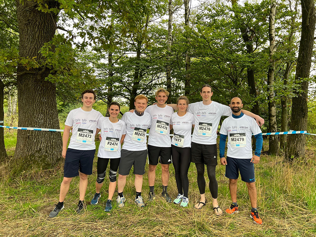 Mitarbeiter der BFT-Planung bei einem Firmenlauf