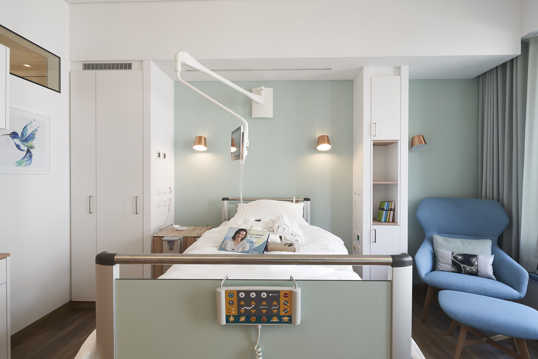 Zimmer des Marienhospitals in Aachen