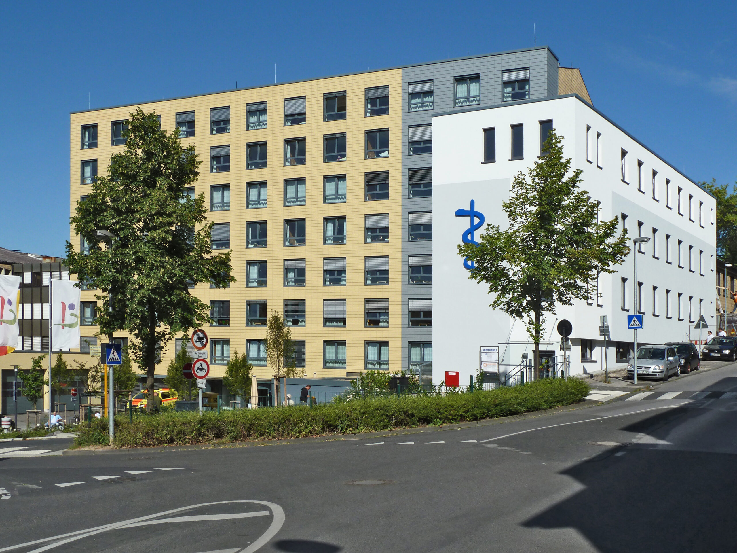 Ein Foto vom Bethlehem Krankenhaus in Stolberg von außen fotografiert