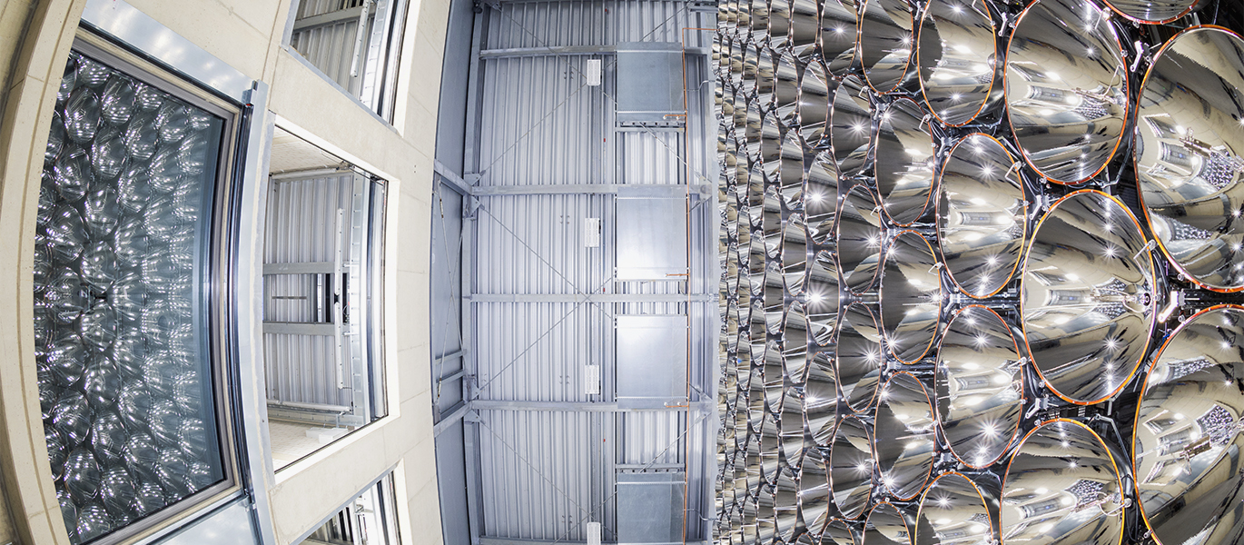 Ein Foto der Synlight des DLR von innen fotografiert