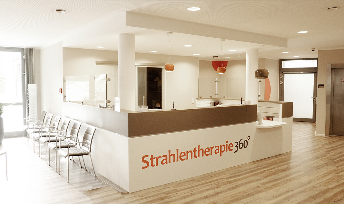 Ein Foto der Erweiterung der Strahlentherapie des St. Antonius-Hospitals in Eschweiler von innen fotografiert